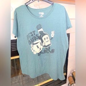 Ranger Up Womens Irish Coffee Best Buds T-Shirt SZ XXL